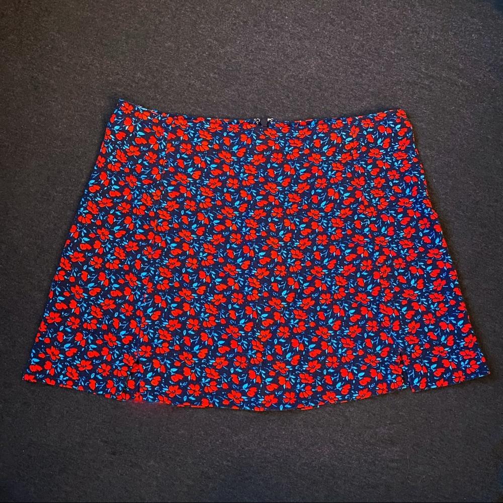Bold Mini Floral Mini Skirt